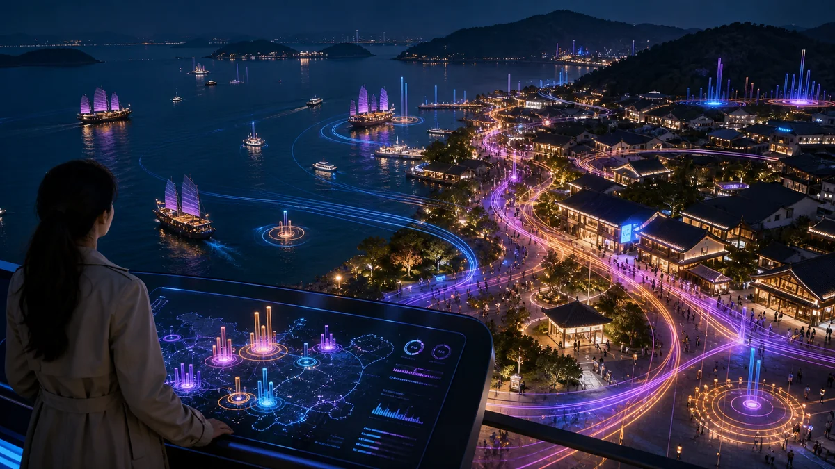 文旅客流洞察平台概念案例视觉