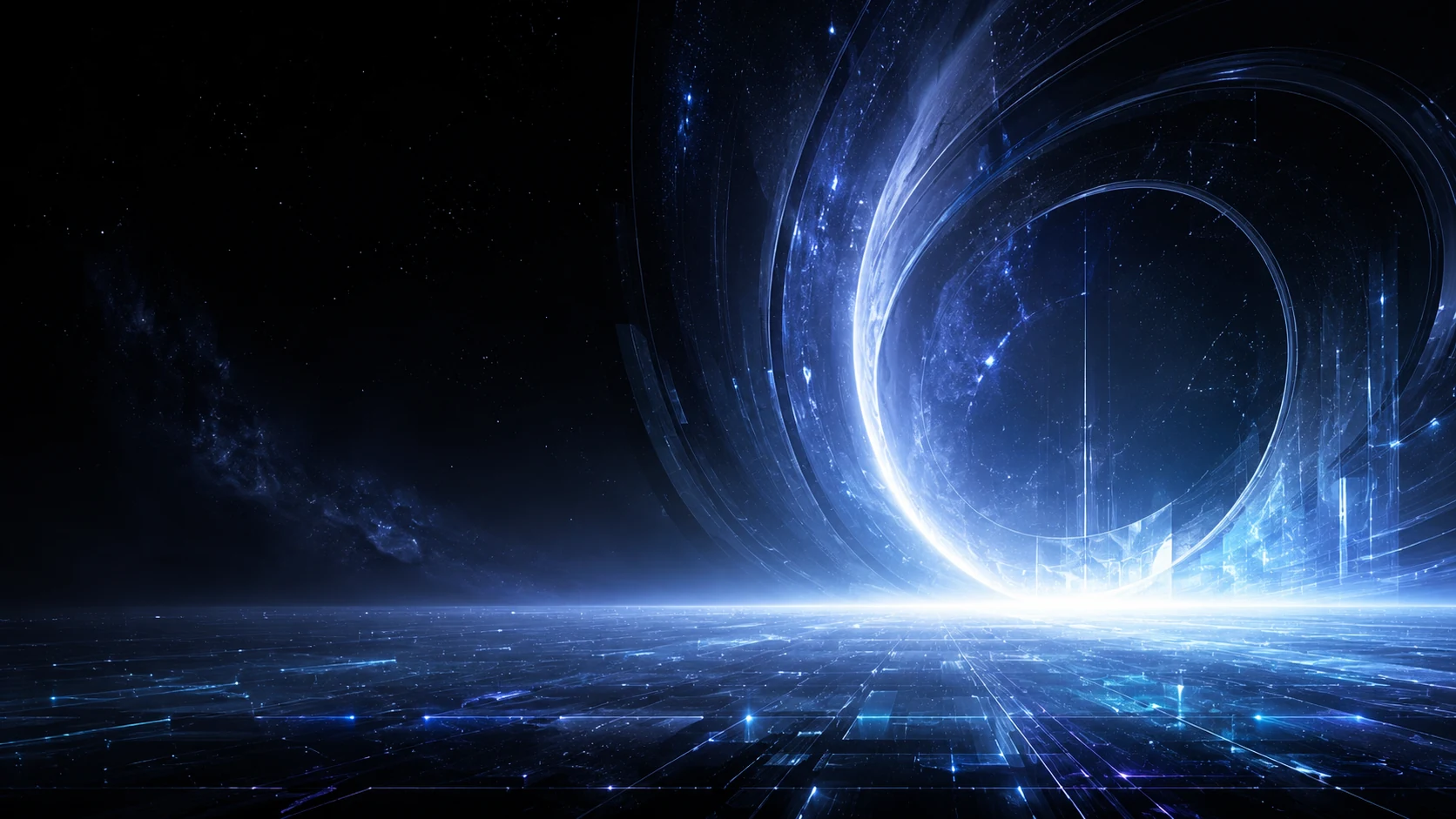 深空粒子与数字空间交汇的墨宇科技品牌视觉